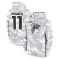 A.Falcons #11 Jalon Walker Player Arctic Camo Salute to Service Limited Hoodie Ldoa Stitched Jerseys