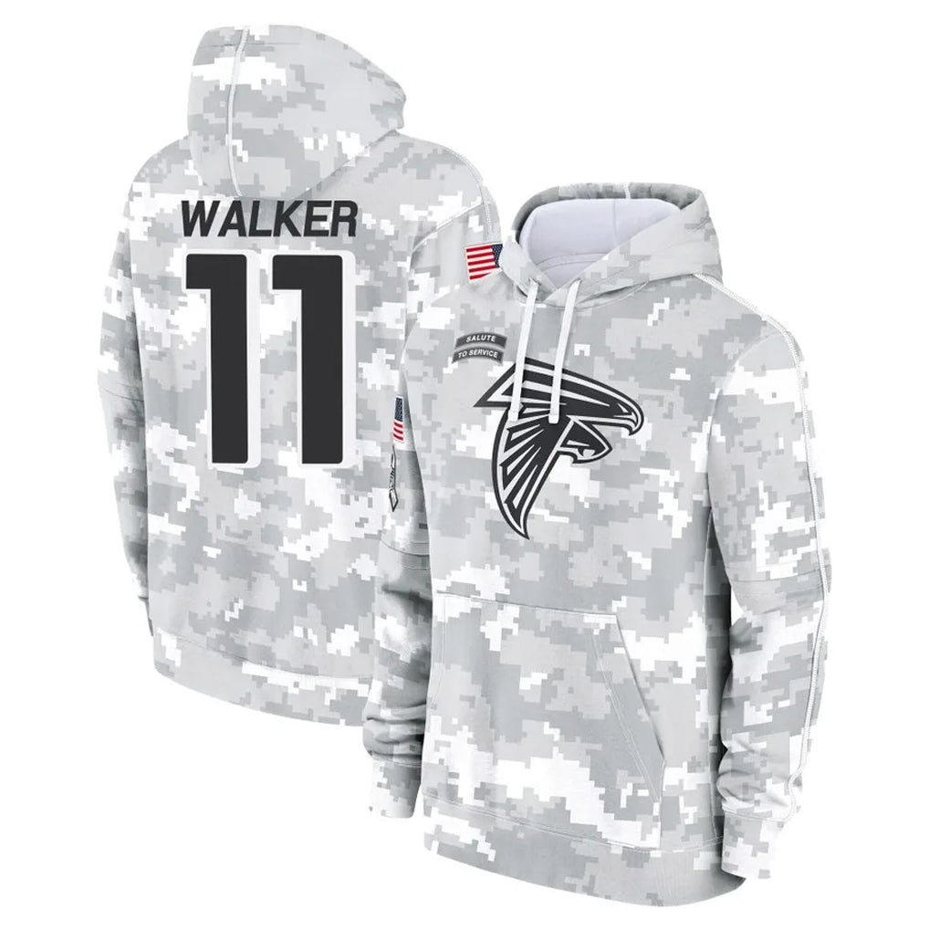 A.Falcons #11 Jalon Walker Player Arctic Camo Salute to Service Limited Hoodie Ldoa Stitched Jerseys