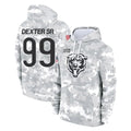 C.Bears #99 Gervon Dexter Sr. Player Arctic Camo Salute to Service Pullover Hoodies Limited Ldoa Stitched Jerseys