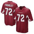 A.Cardinals #72 Hjalte Froholdt Player Cardinal Home Game Ldoa Stitched Jerseys