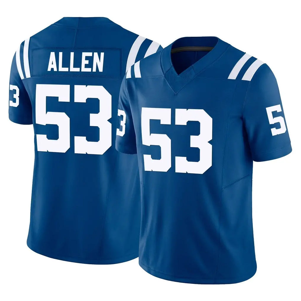 IN.Colts #53 CJ Allen Player Royal Limited Vapor F.U.S.E. Home Game Ldoa Stitched Jerseys