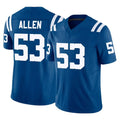 IN.Colts #53 CJ Allen Player Royal Limited Vapor F.U.S.E. Home Game Ldoa Stitched Jerseys