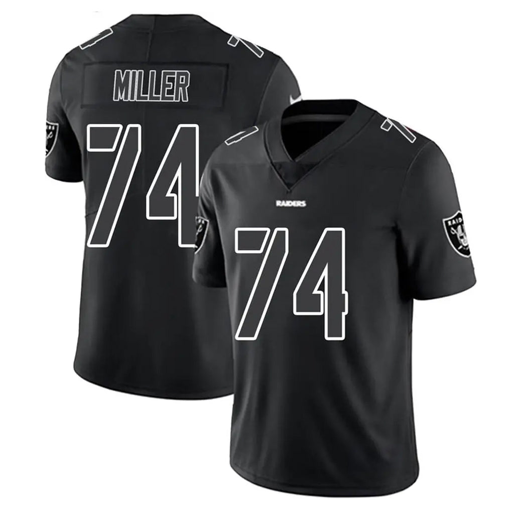LV.Raiders #74 Kolton Miller Player Black Limited Black Impact Home Game Ldoa Stitched Jerseys