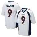 D.Broncos #9 Talanoa Hufanga Player White Game Ldoa Stitched Jerseys
