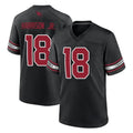 A.Cardinals #18 Marvin Harrison Jr. Player Black Alternate Game Ldoa Stitched Jerseys