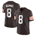 C.Browns #8 Dillon Gabriel Player Brown Color Vapor Untouchable Limited Home Game Ldoa Stitched Jerseys