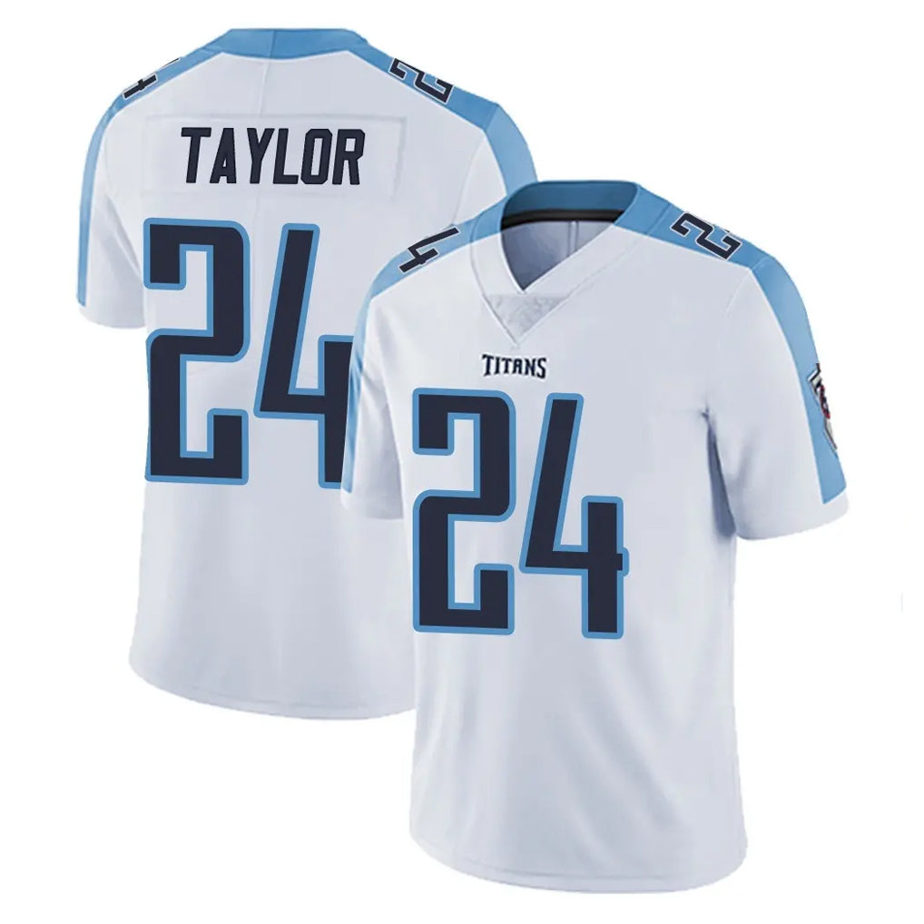 T.Titans #24 Alontae Taylor Player White Limited Vapor Untouchable Home Game Ldoa Stitched Jerseys