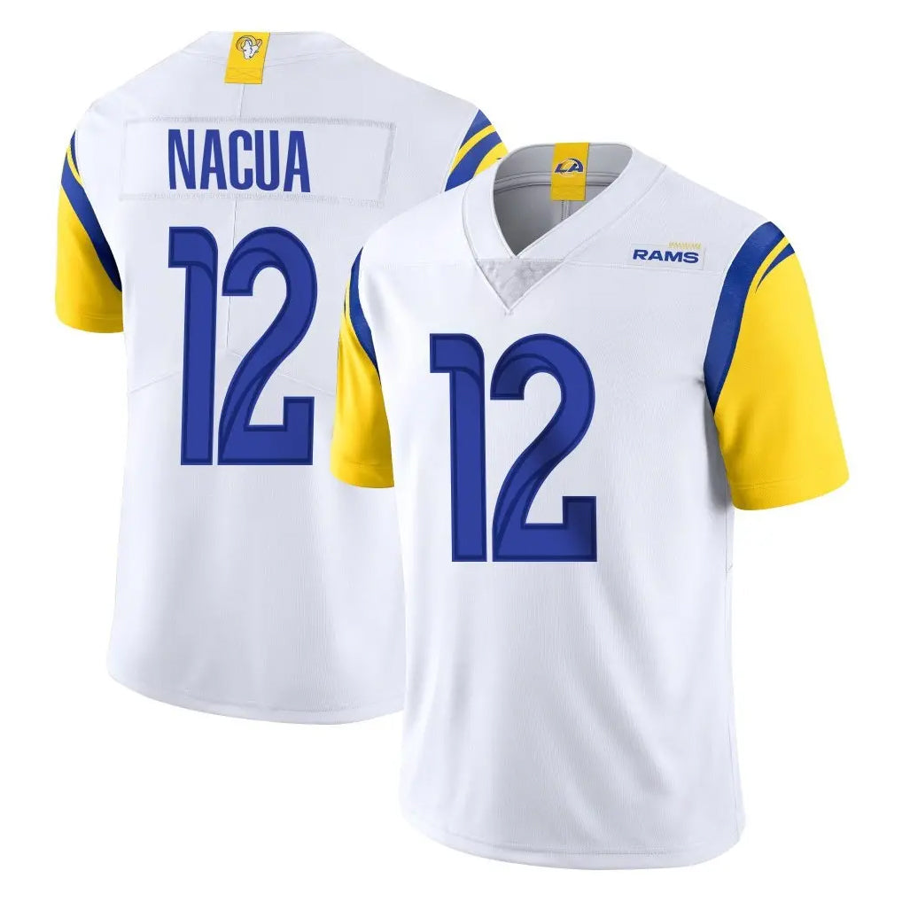 LA.Rams #12 Puka Nacua Player White Limited Vapor Untouchable Home Game Ldoa Stitched Jerseys