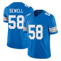 D.Lions #58 Penei Sewell Player Blue Limited Vapor F.U.S.E. Alternate Home Game Ldoa Stitched Jerseys