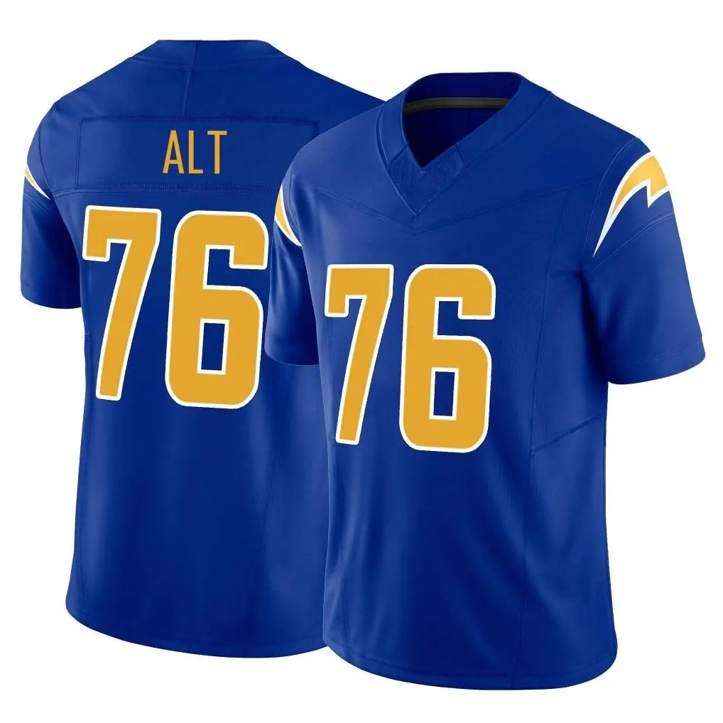 LA.Chargers #76 Joe Alt Player Royal Limited Vapor F.U.S.E. Home Game Ldoa Stitched Jerseys