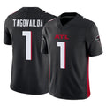 A.Falcons #1 Tua Tagovailoa Player Black Vapor F.U.S.E. Limited Home Game Ldoa Stitched Jerseys