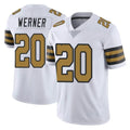 NO.Saints #20 Pete Werner Player White Limited Color Rush Home Game Ldoa Stitched Jerseys
