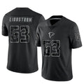 A.Falcons #63 Chris Lindstrom Player Black RFLCTV Limited Ldoa Stitched Jerseys