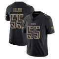 NO.Saints #55 Kaden Elliss Player Black Impact Limited Home Game Ldoa Stitched Jerseys