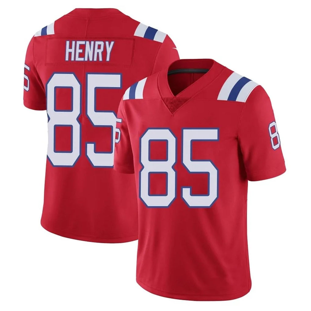 NE.Patriots #85 Hunter Henry Player Red Vapor Untouchable Home Game Ldoa Stitched Jerseys