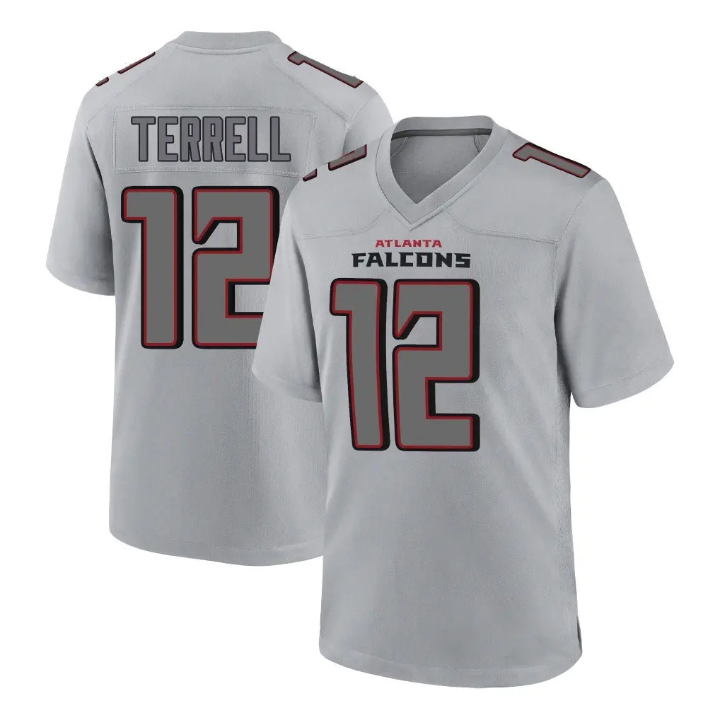 A.Falcons #12 Avieon Terrell Player Gray Fashion Home Game Ldoa Stitched Jerseys