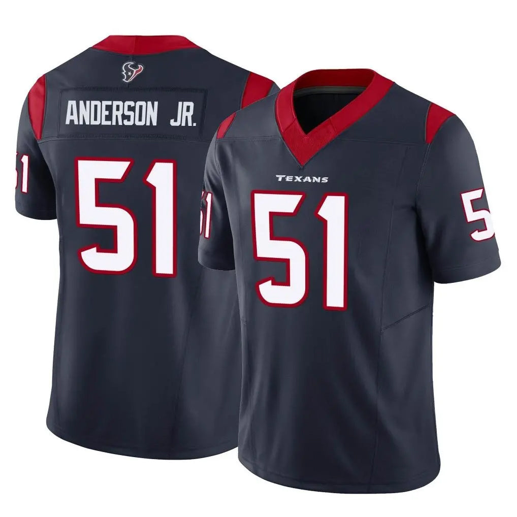 H.Texans #51 Will Anderson Jr. Player Navy Limited Vapor F.U.S.E. Home Game Ldoa Stitched Jerseys