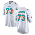M.Dolphins #73 Austin Jackson Player White Limited Home Game Ldoa Stitched Jerseys