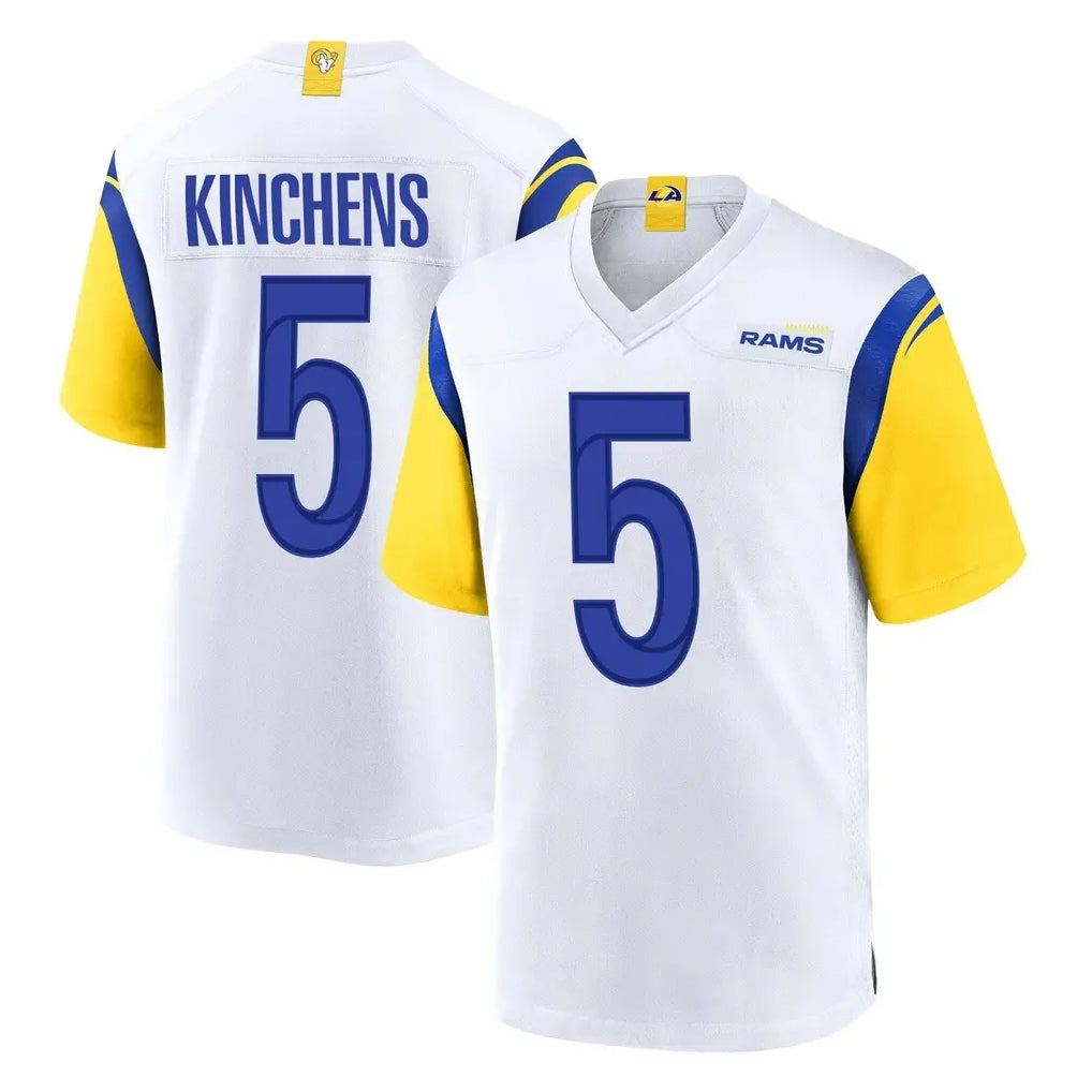 LA.Rams #5 Kamren Kinchens Player White Home Game Ldoa Stitched Jerseys