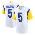 LA.Rams #5 Kamren Kinchens Player White Home Game Ldoa Stitched Jerseys