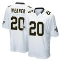 NO.Saints #20 Pete Werner Player White Home Game Ldoa Stitched Jerseys