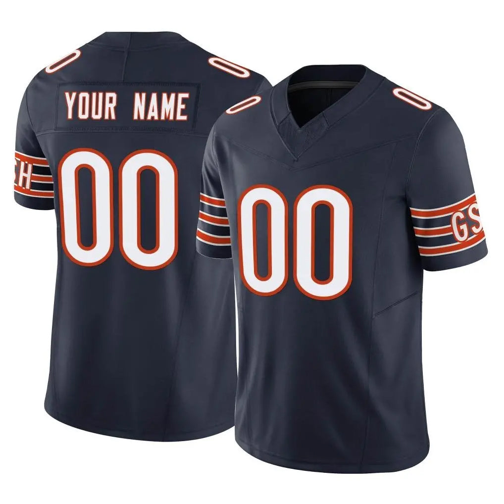 Custom C.Bears Navy Vapor F.U.S.E. Limited Home Game Any Name & Numbers Ldoa Stitched Jerseys