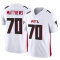 A.Falcons #70 Jake Matthews Player White Vapor F.U.S.E. Limited Ldoa Stitched Jerseys
