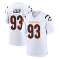 C.Bengals #93 Jonathan Allen Player White Home Game Ldoa Stitched Jerseys