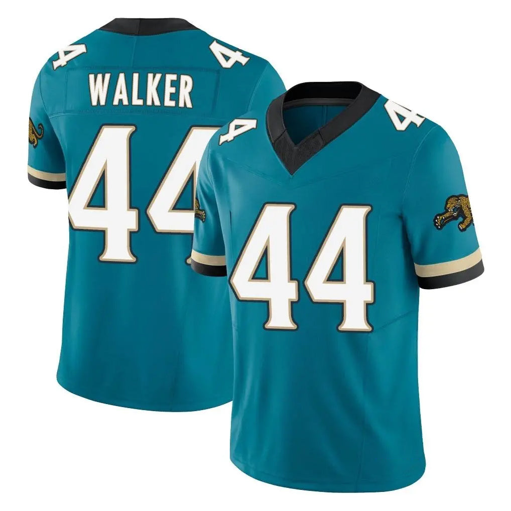 J.Jaguars #44 Travon Walker Player Teal Prowler Throwback Vapor F.U.S.E. Limited Home Game Ldoa Stitched Jerseys