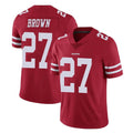 SF.49ers #27 Ji'Ayir Brown Player Red Limited Vapor Untouchable Home Game Ldoa Stitched Jerseys