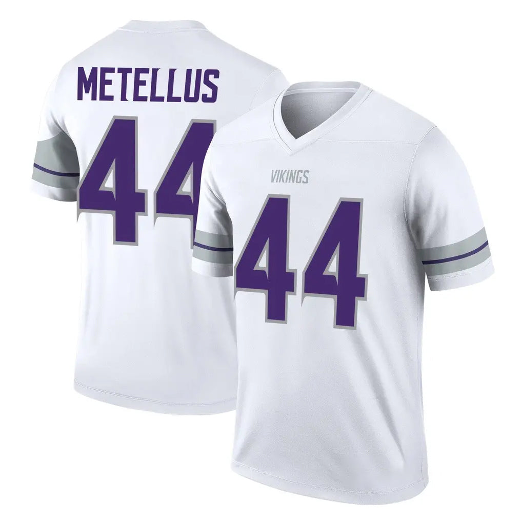 M.Vikings #44 Josh Metellus Player White Alternate Legend Home Game Ldoa Stitched Jerseys