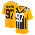 P.Steelers #97 Cameron Heyward Player Gold Limited 1933 Throwback Home Game Ldoa Stitched Jerseys