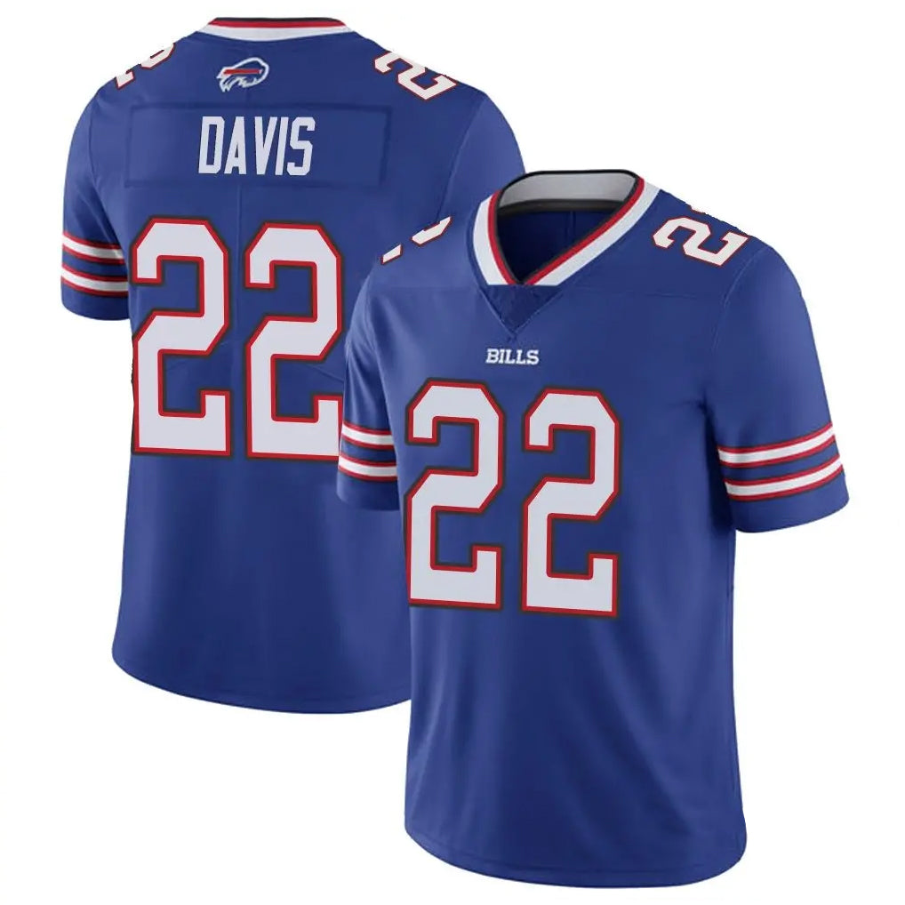 B.Bills #22 Ray Davis Player Royal Vapor Limited Ldoa Stitched Jerseys