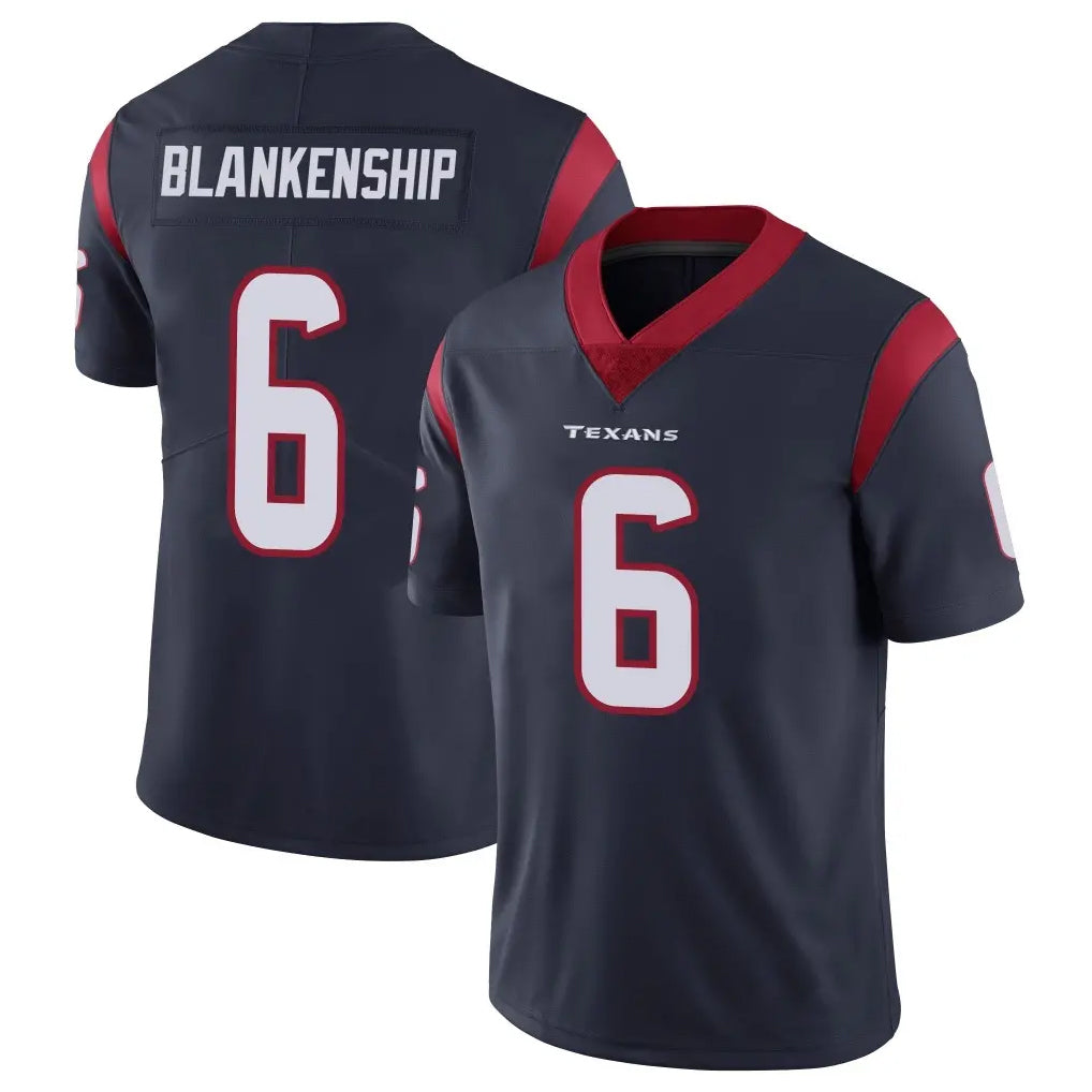 H.Texans #6 Reed Blankenship Player Navy Limited Vapor Untouchable Home Game Ldoa Stitched Jerseys