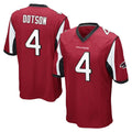 A.Falcons #4 Jahan Dotson Player Red Color Vapor Home Game Ldoa Stitched Jerseys