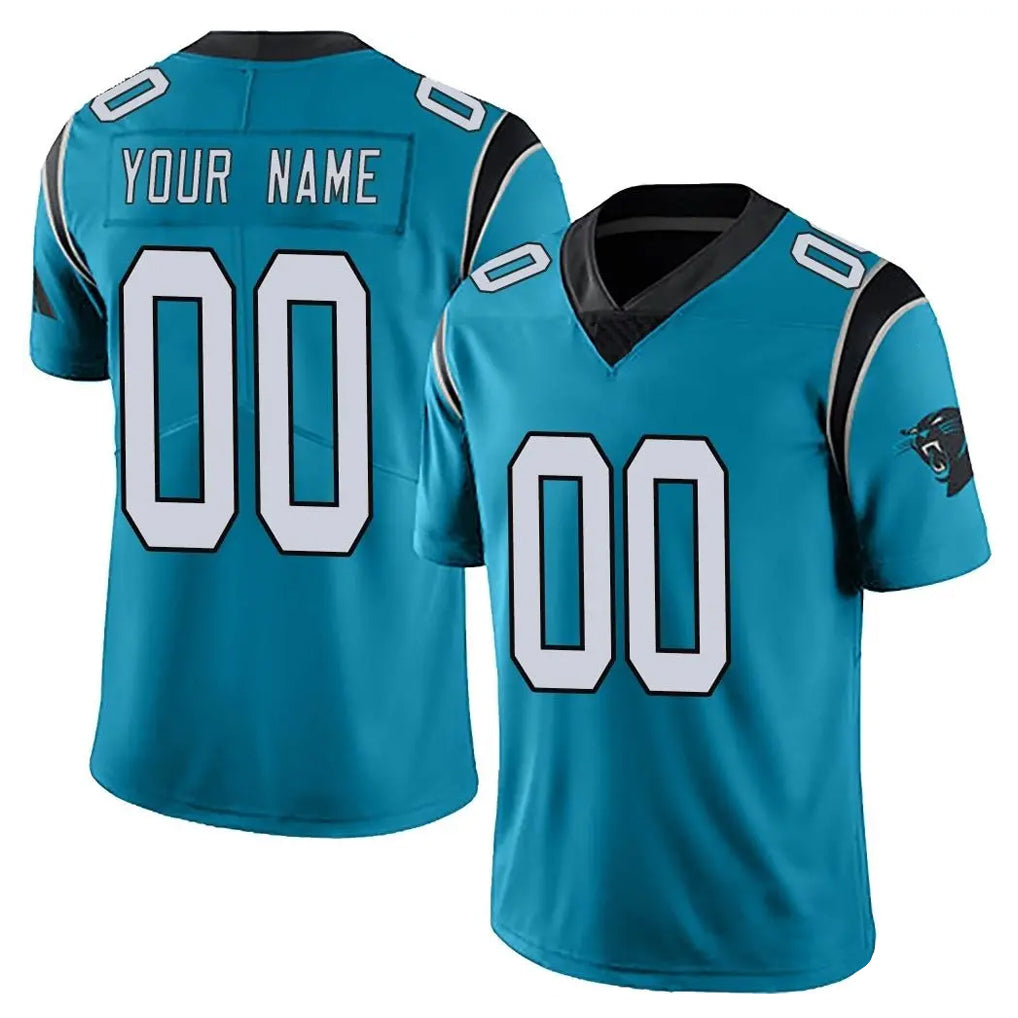 Custom C.Panthers Blue Vapor Untouchable Limited Game Any Name & Numbers Ldoa Stitched Jerseys