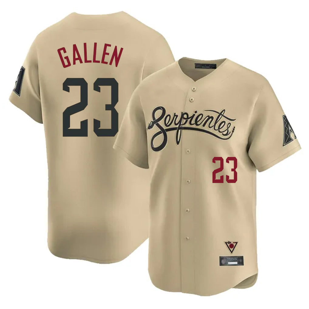 A.Diamondbacks #23 Zac Gallen Player Tan City Connect Limited Home Game Ldoa Stitched Jerseys