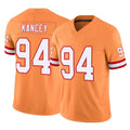 TB.Buccaneers #94 Calijah Kancey Player Orange Limited Vapor F.U.S.E. Home Game Ldoa Stitched Jerseys