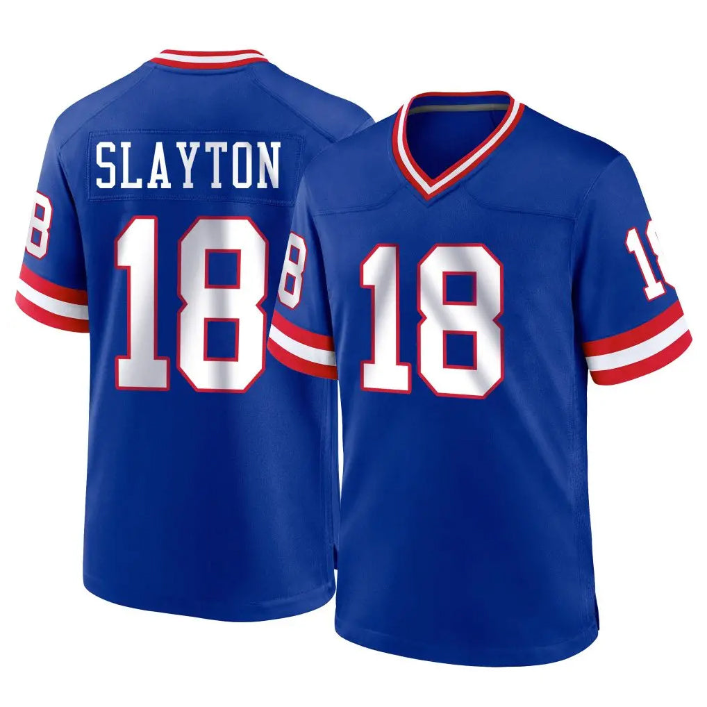 NY.Giants #18 Darius Slayton Player Royal Classic Home Game Ldoa Stitched Jerseys