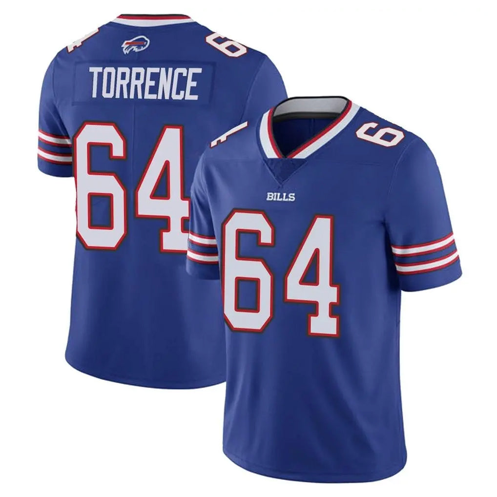 B.Bills #64 O'Cyrus Torrence Player Royal Vapor Untouchable Limited Xdoa Stitched Jerseys