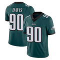 P.Eagles #90 Jordan Davis Player Team Color Green Vapor Untouchable Home Game Ldoa Stitched Jerseys