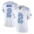 B.Bills #2 DJ Moore Player White Rivalries Collection Limited Game Ldoa Stitched Jerseys