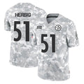 P.Steelers #51 Nick Herbig Player Arctic Camo Limited Salute To Service Home Game Ldoa Stitched Jerseys