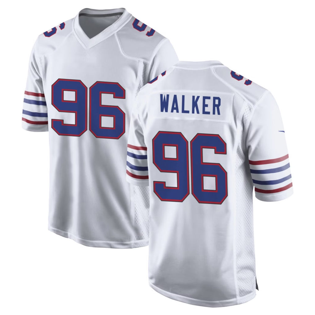 B.Bills #96 Deone Walker Player White Alternate Game Ldoa Stitched Jerseys