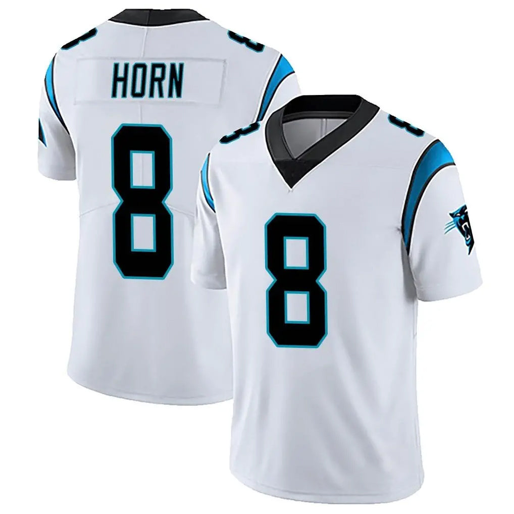 C.Panthers #8 Jaycee Horn Player White Vapor Untouchable Limited Game Ldoa Stitched Jerseys