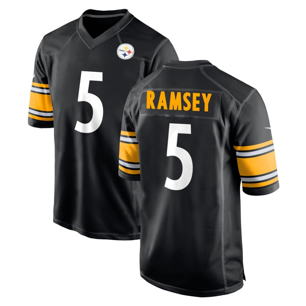 P.Steelers #5 Jalen Ramsey Player Black Home Game Ldoa Stitched Jerseys