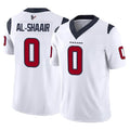 H.Texans #0 Azeez Al-Shaair Player White Limited Vapor F.U.S.E. Home Game Ldoa Stitched Jerseys