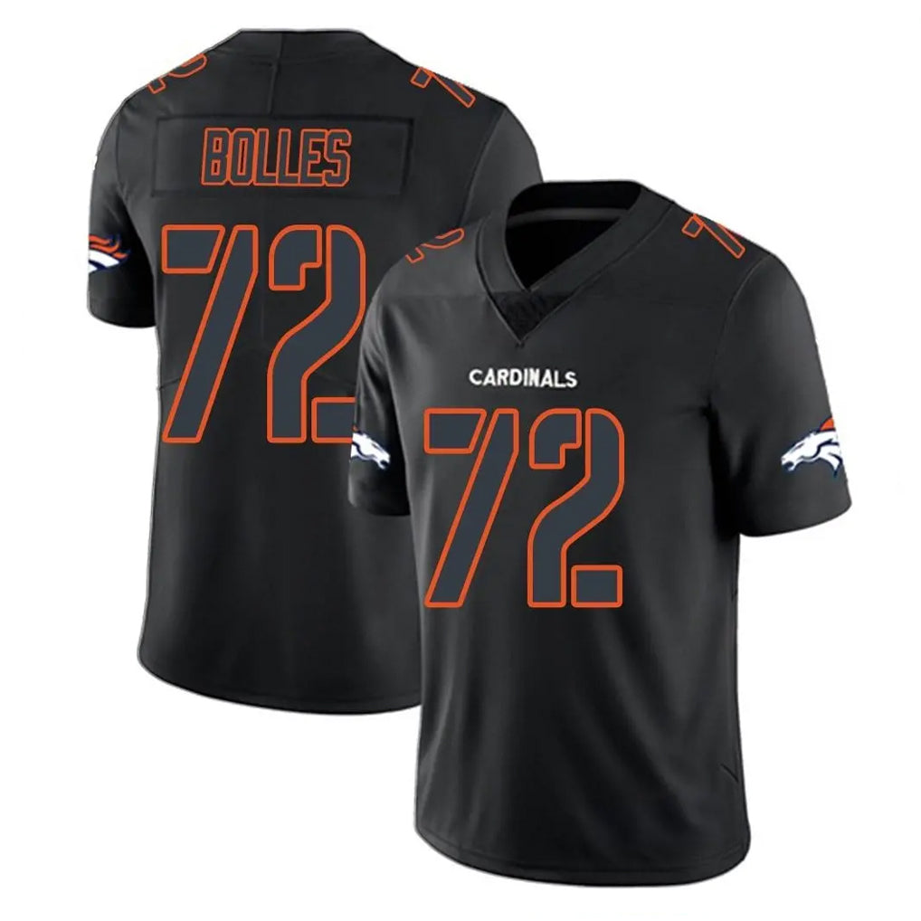 D.Broncos #72 Garett Bolles Player Black Impact Limited Game Ldoa Stitched Jerseys