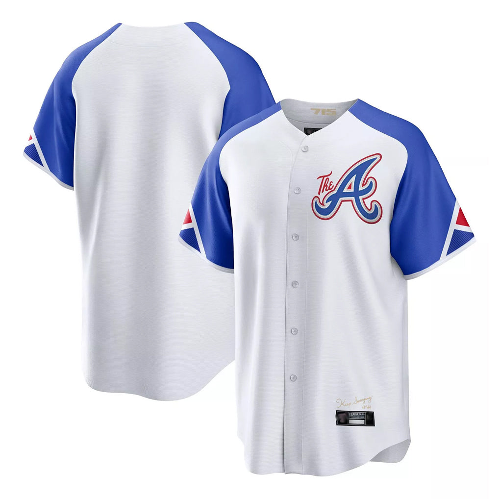 A.Braves ## Braves Blank Player White City Connect Home Game Ldoa Stitched Jerseys