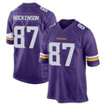 M.Vikings #87 T.J. Hockenson Player Purple Home Game Ldoa Stitched Jerseys